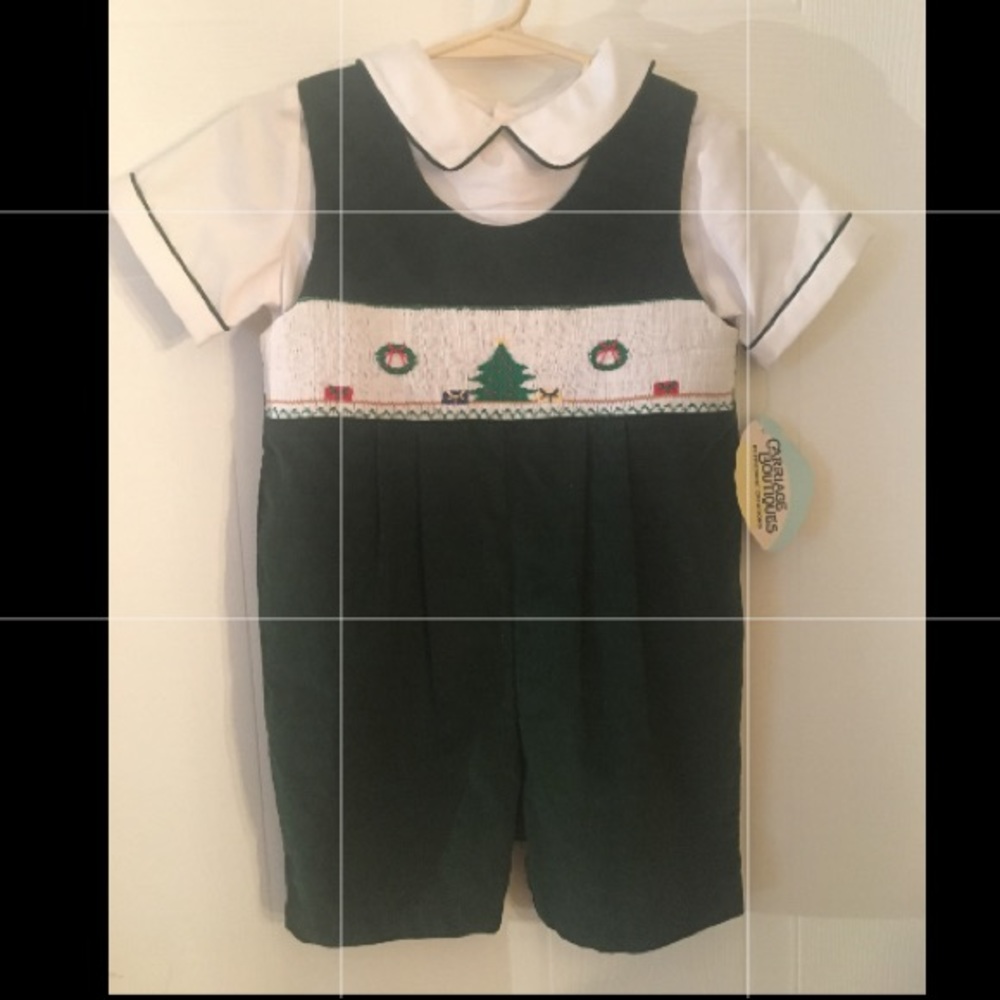 NWT 3T Carriage Boutiques Christmas romper set